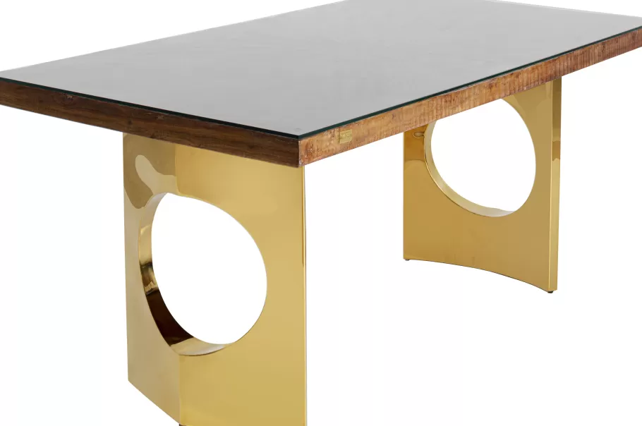 KARE Design Kasten | Tafels<Eettafel Conley Oho Gold 180x90cm