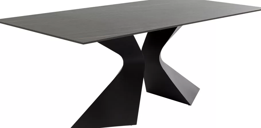 KARE Design Kasten | Tuinmeubelen<Eettafel Gloria Ceramic Black 180x90cm