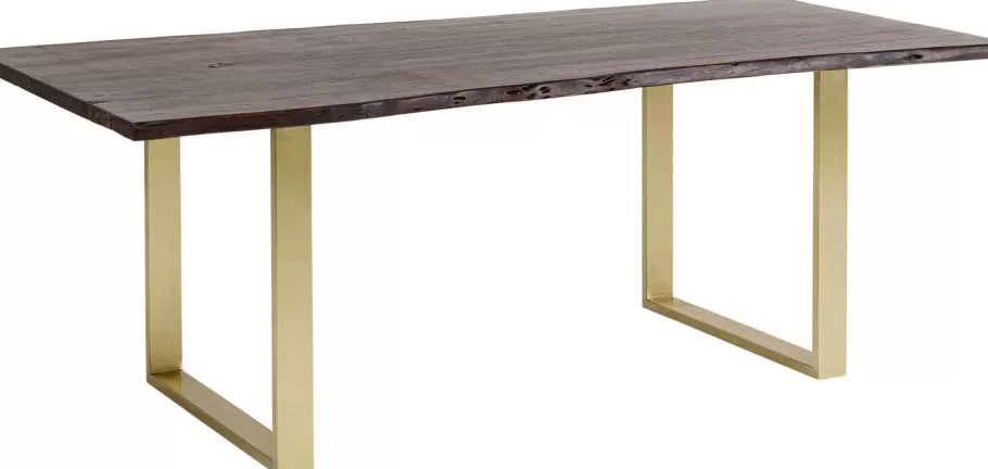 KARE Design Kasten | Tafels<Eettafel Harmony Dark Brass 200x100