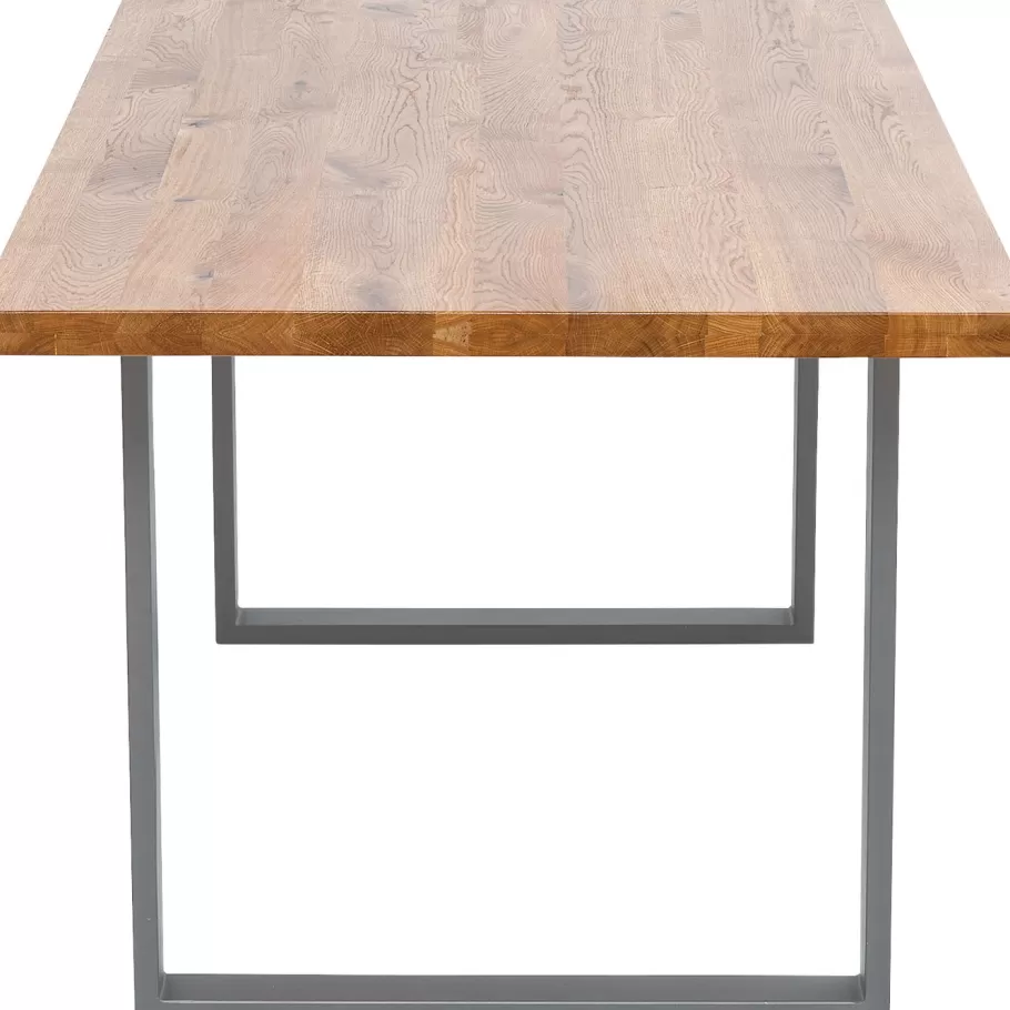 KARE Design Kasten | Tafels<Eettafel Jackie Oak Crude Steel 160x80