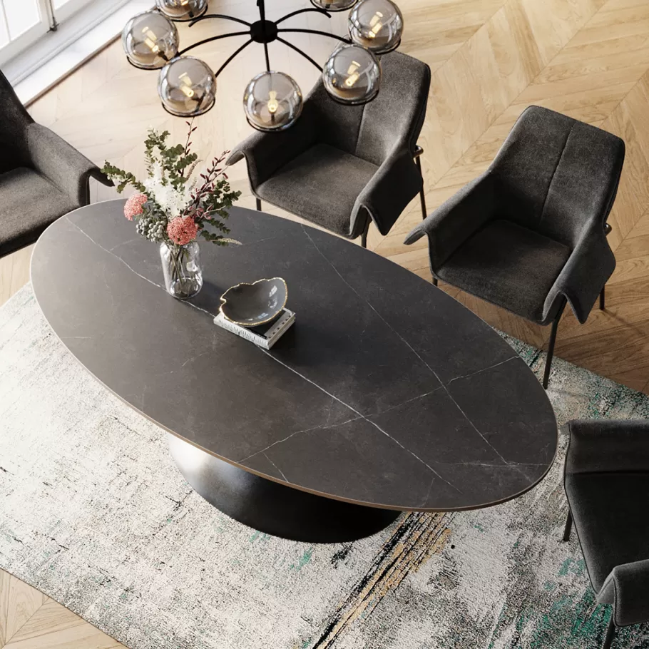 KARE Design Kasten | Tafels<Eettafel Possibilita Black 220x120cm