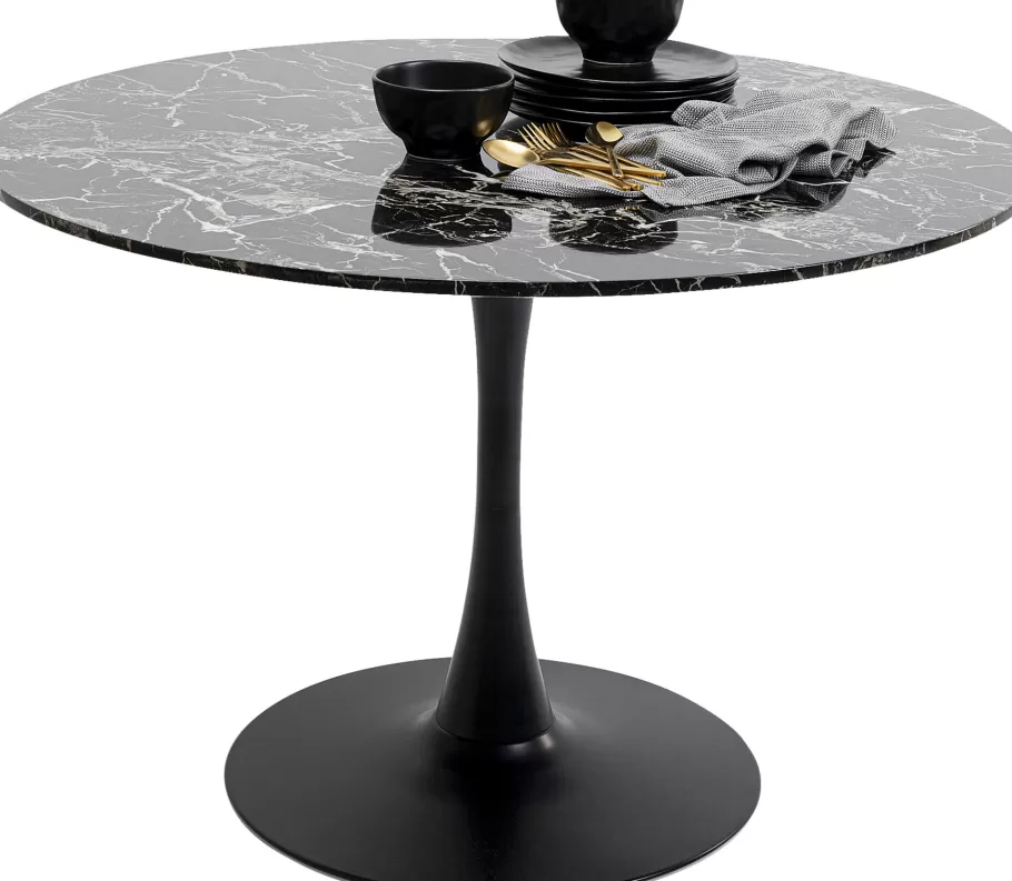 KARE Design Kasten | Tafels<Eettafel Schickeria Marble Black 110cm