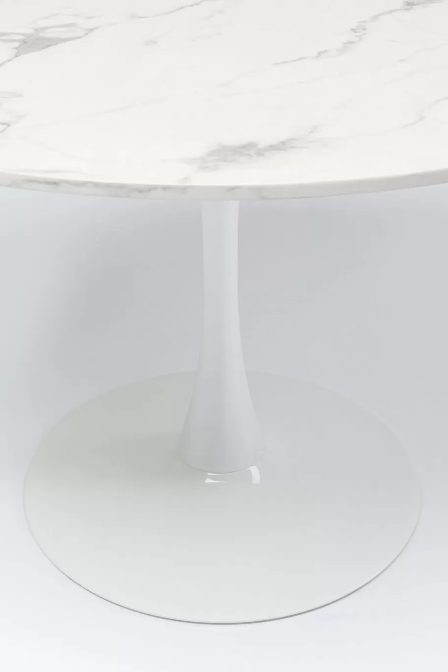 KARE Design Kasten | Tafels<Eettafel Schickeria Marble White Ø80cm