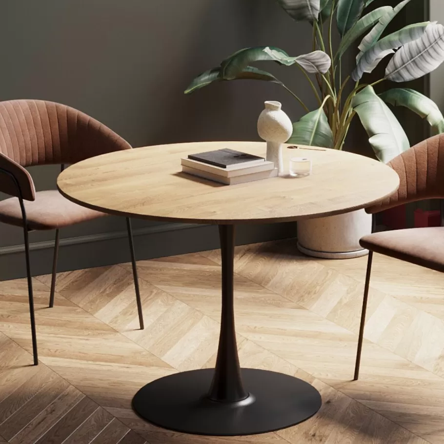 KARE Design Kasten | Tafels<Eettafel Schickeria Oak Black 110cm