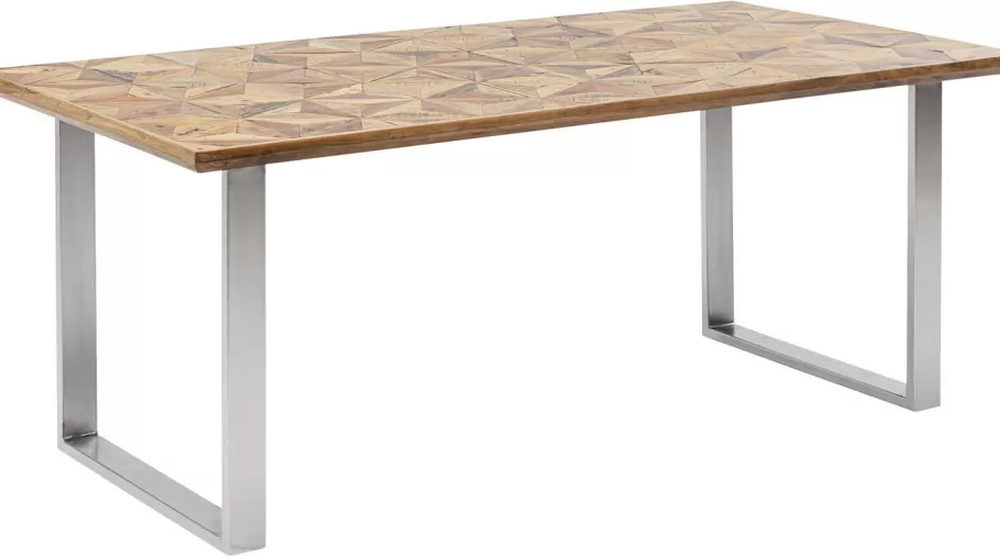 KARE Design Kasten | Tafels<Eettafel Stars Chroom 180x90cm