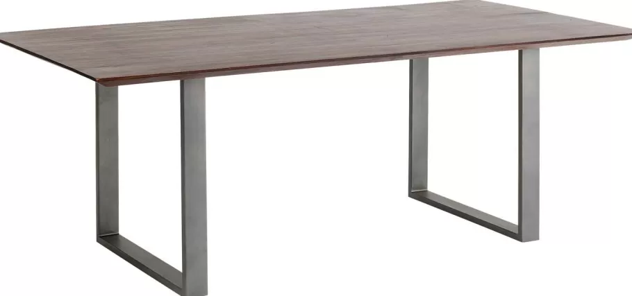 KARE Design Kasten | Tafels<Eettafel Symphony Donker Ruwstaal 180x90cm