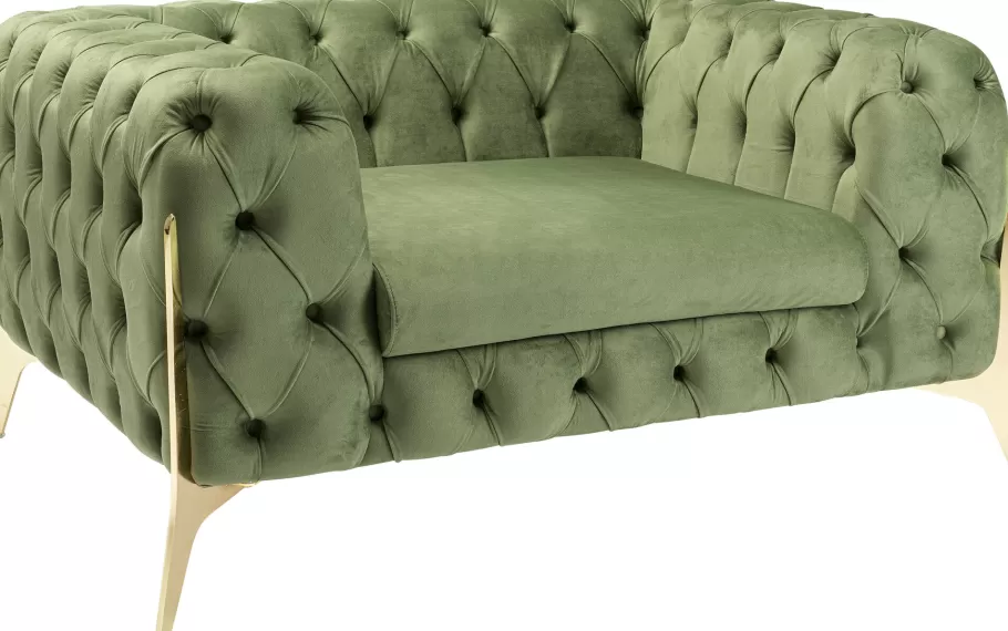 KARE Design Kasten | Fauteuils<Fauteuil Bellissima Velvet Green 120cm