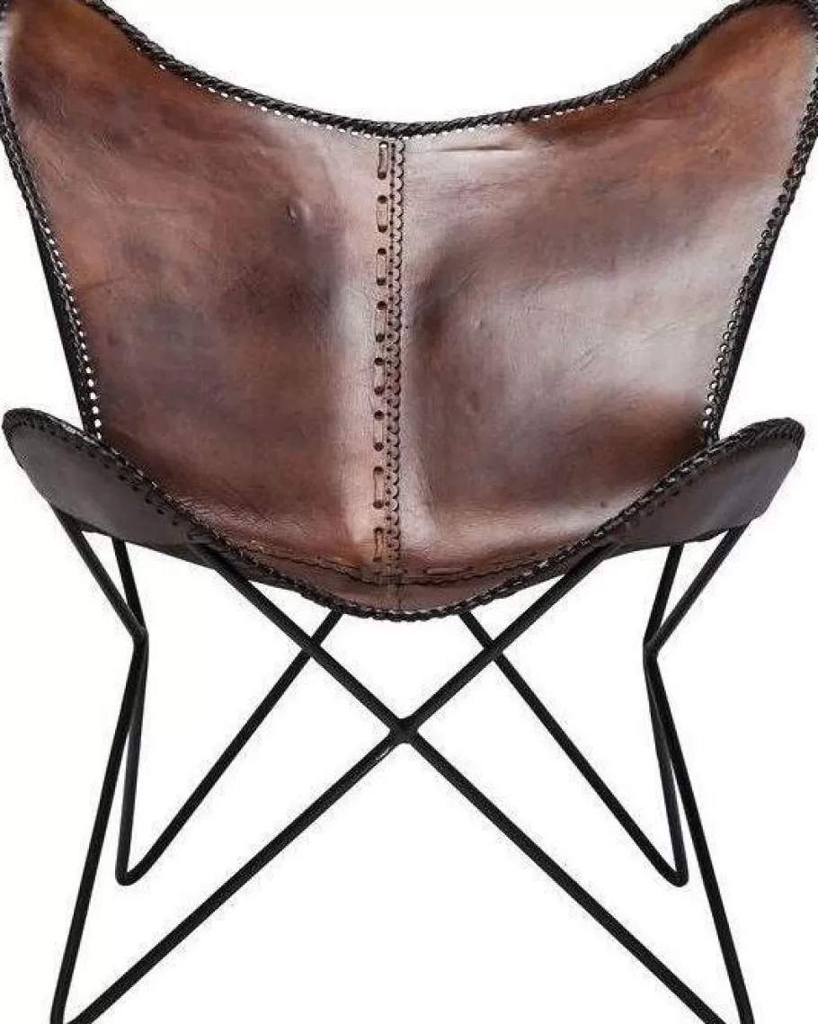 KARE Design Kasten | Fauteuils<Fauteuil Butterfly Bruin Econo