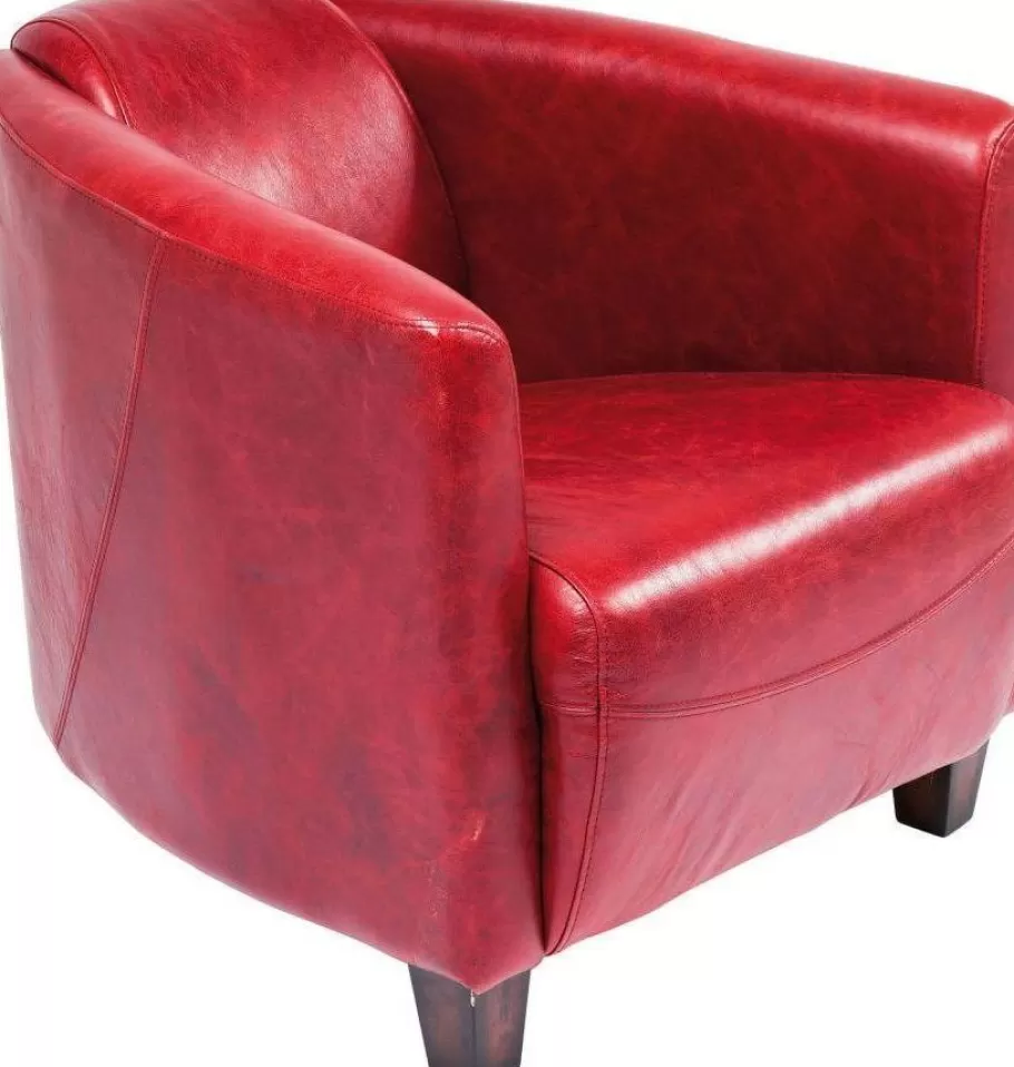 KARE Design Kasten | Fauteuils<Fauteuil Cigar Lounge Rood