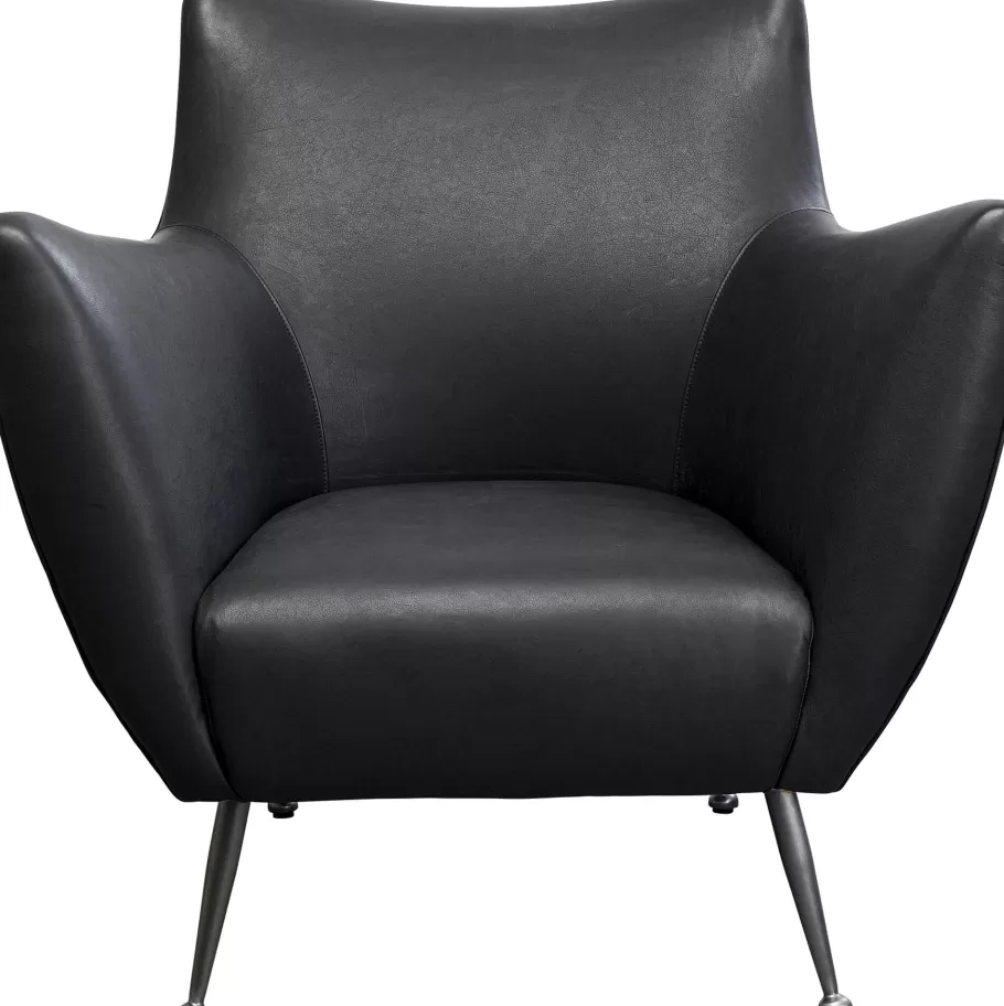 KARE Design Kasten | Fauteuils<Fauteuil Goldfinger Smart Leather Black