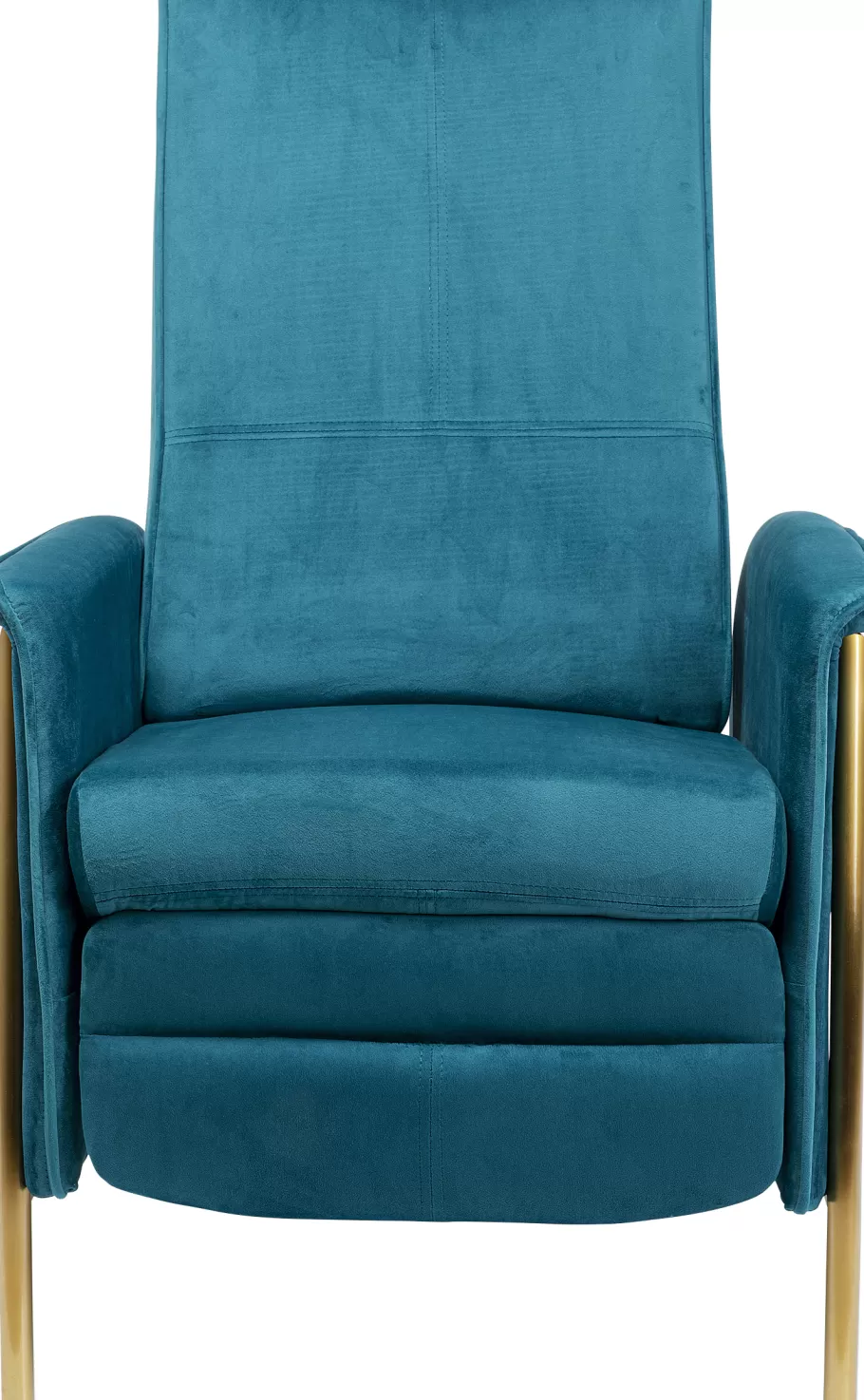 KARE Design Kasten | Fauteuils<Fauteuil Lazy Fluweel Blauw