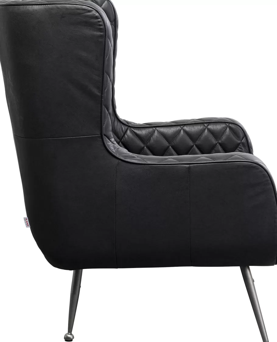 KARE Design Kasten | Fauteuils<Fauteuil Nonna Smart Leather Black