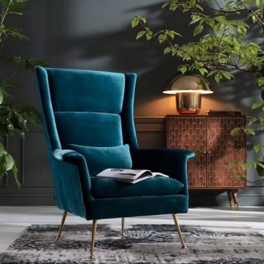 KARE Design Kasten | Fauteuils<Fauteuil Vegas Forever Petrol-Blauw