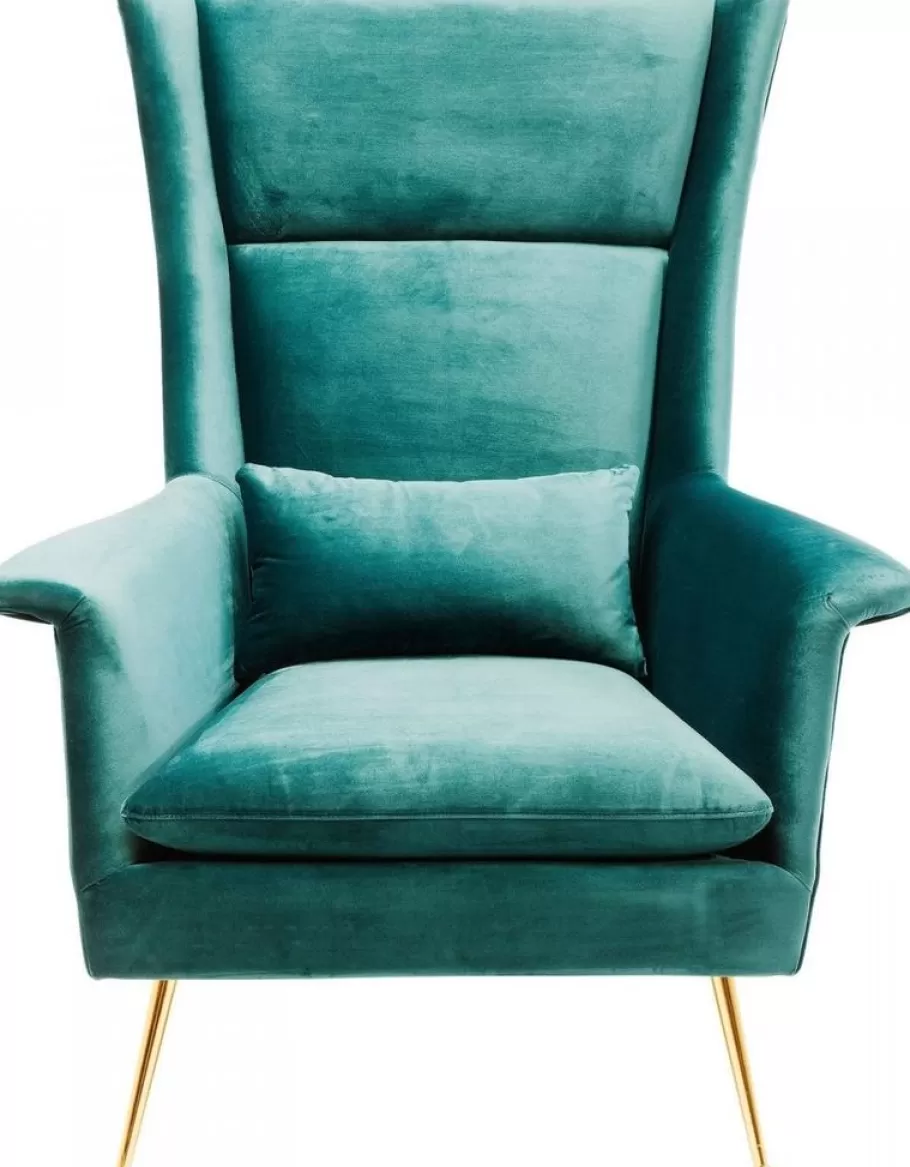 KARE Design Kasten | Fauteuils<Fauteuil Vegas Forever Petrol-Blauw