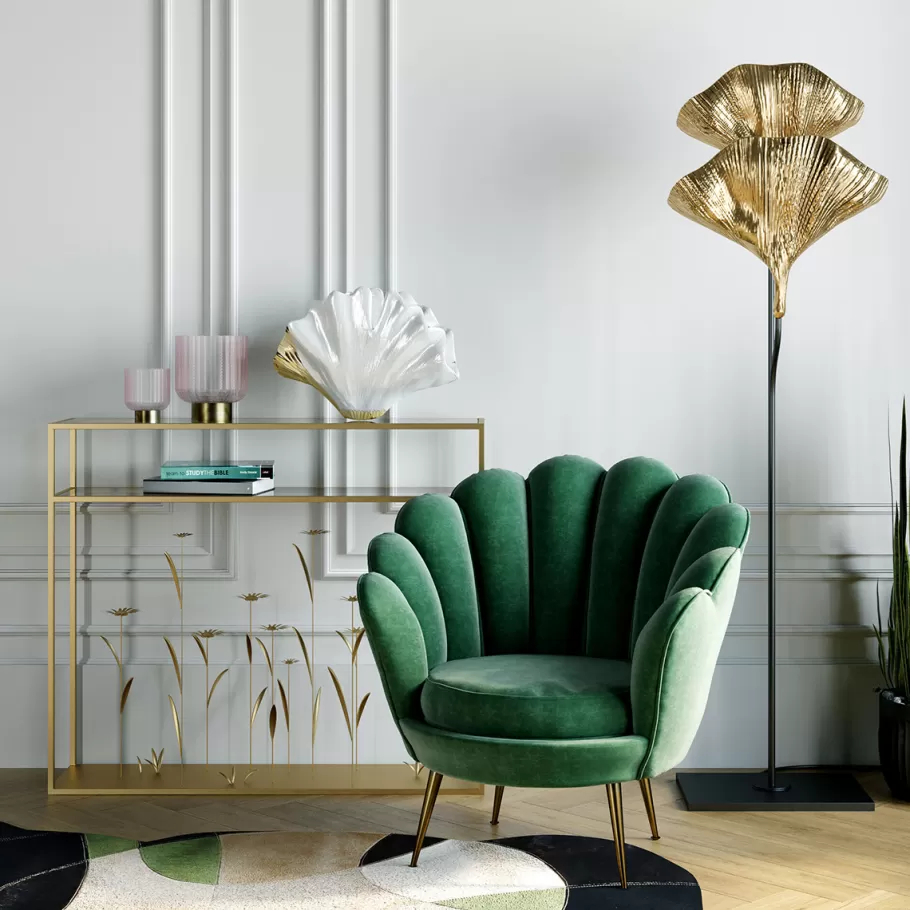 KARE Design Fauteuils | Tuinmeubelen<Fauteuil Water Lily Donkergroen