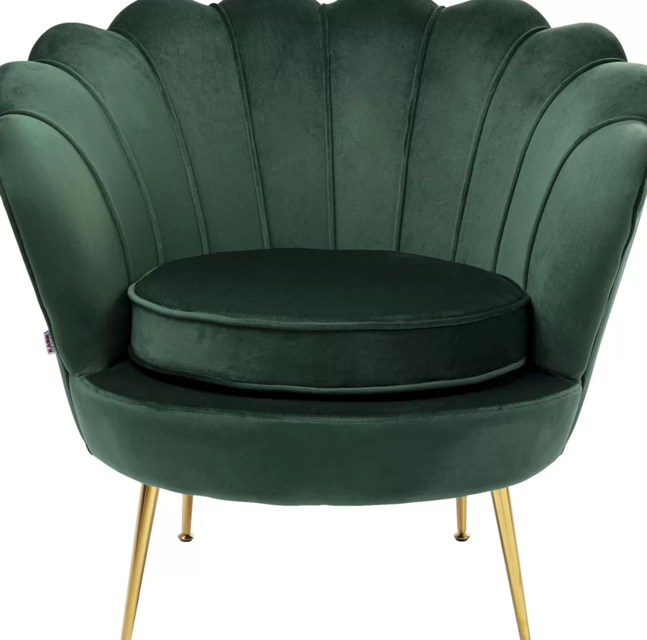 KARE Design Fauteuils | Tuinmeubelen<Fauteuil Water Lily Donkergroen