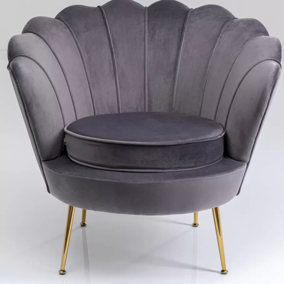 KARE Design Kasten | Fauteuils<Fauteuil Water Lily Grijs