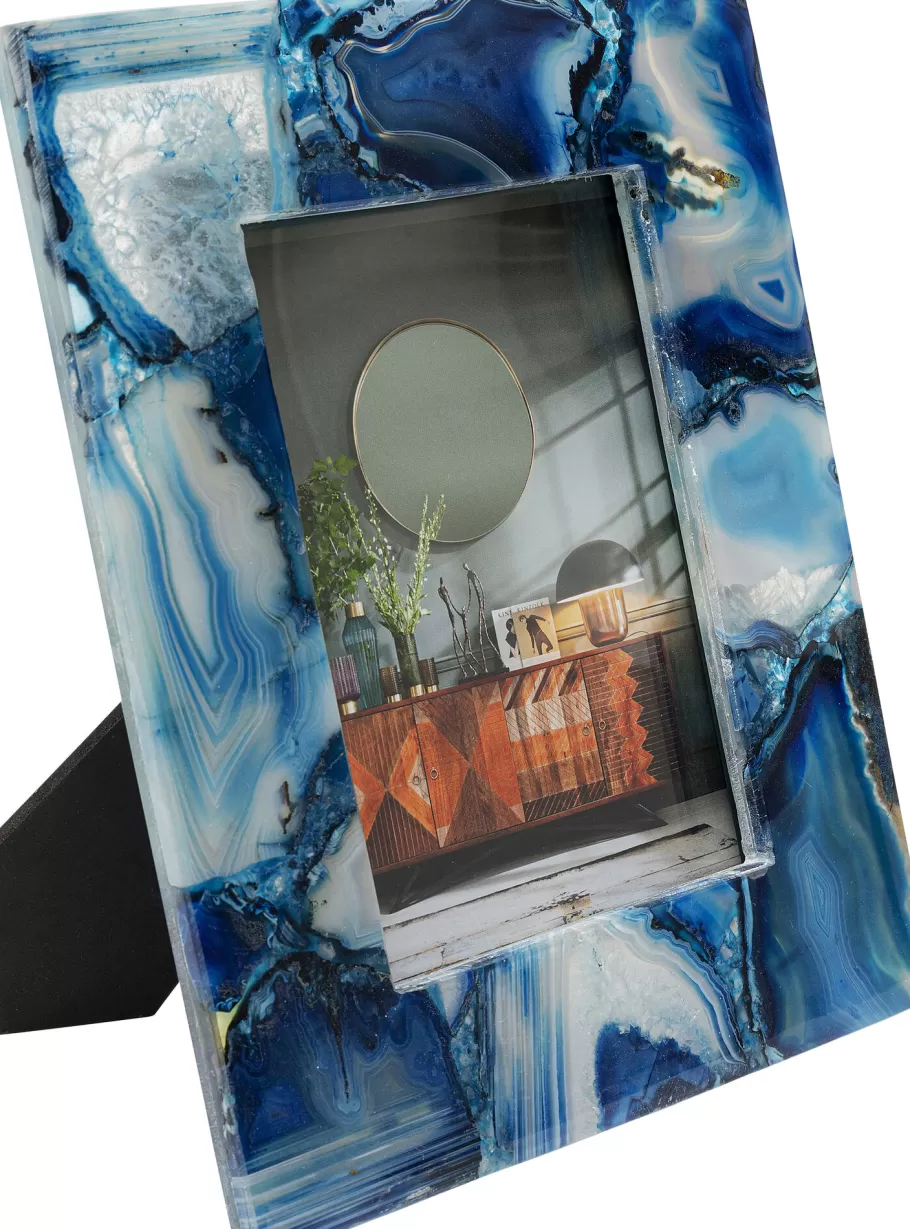 KARE Design Wanddecoratie | Kasten<Fotolijst Francis Achat Blue 13x18cm