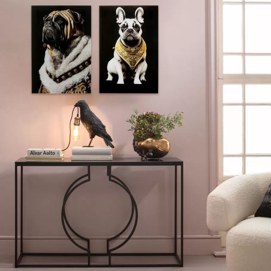 KARE Design Kasten | Tuinmeubelen<Glasschilderij Noble Dog 40x60cm