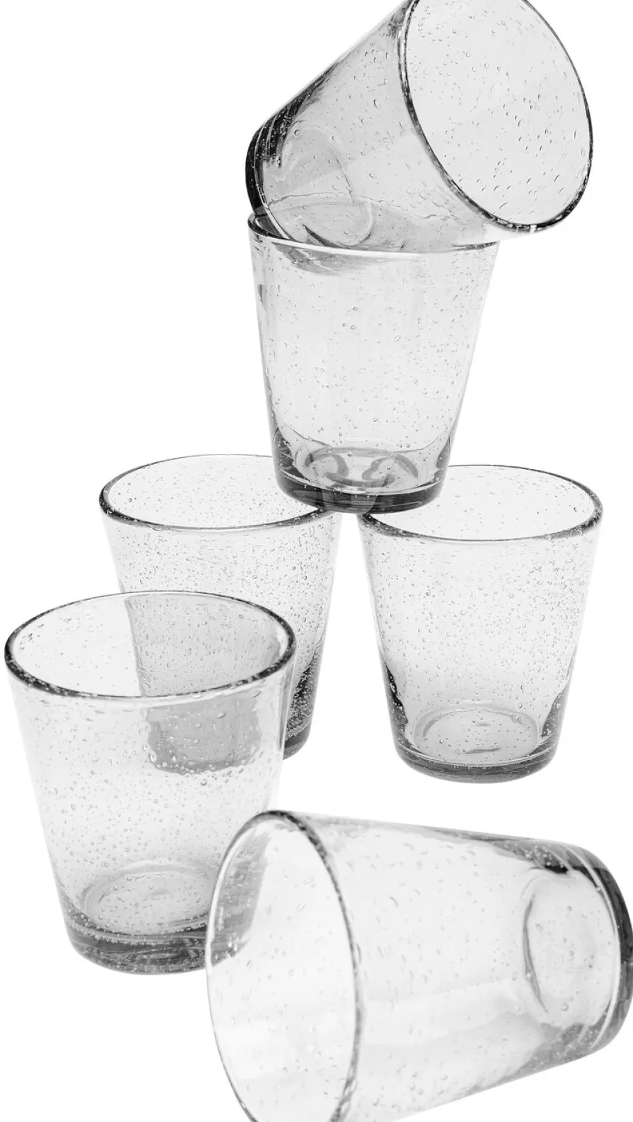 KARE Design Servies & Tafelaccessoires | Kasten<Glazen-Set Bubble Helder (6 Stuks)