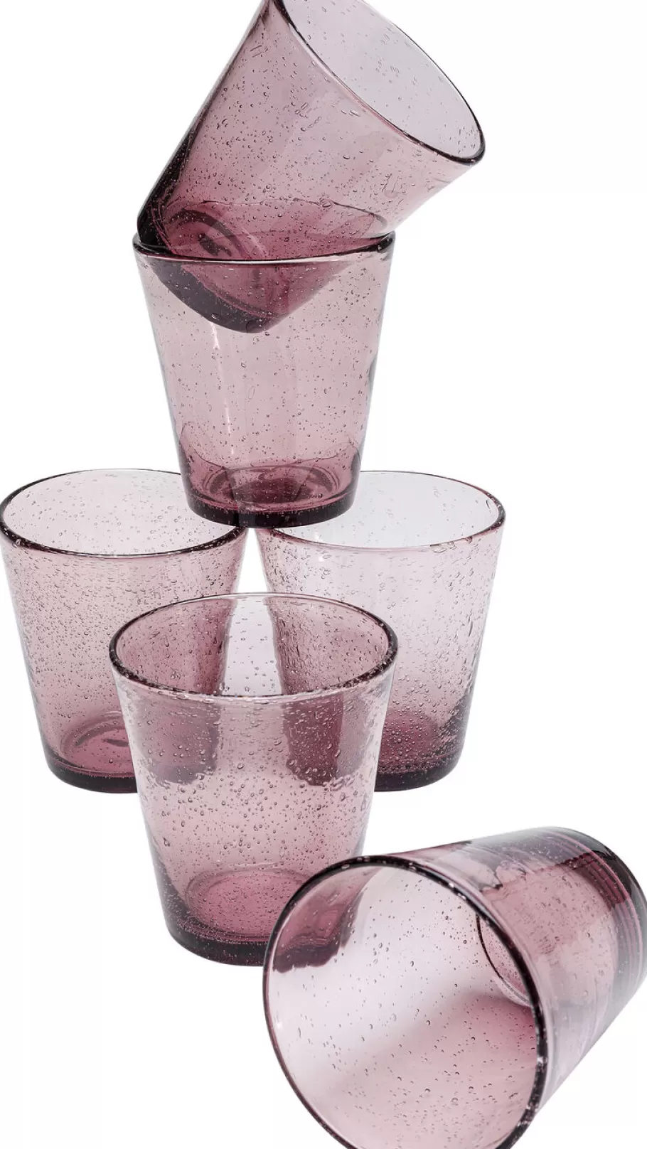 KARE Design Servies & Tafelaccessoires | Kasten<Glazen-Set Bubble Mauve (6 Stuks)