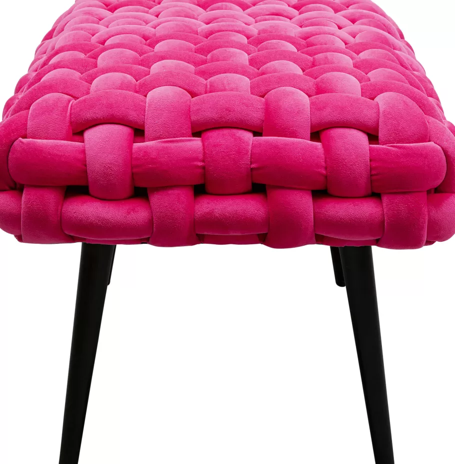 KARE Design Kasten | Tuinmeubelen<Halbank Weave Roze 66cm