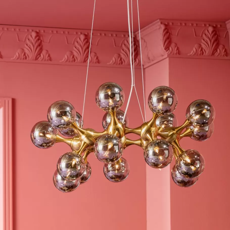 KARE Design Kasten<Hanglamp Atomic Balls Messing 18cm