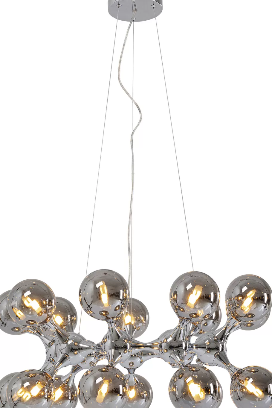 KARE Design Kasten<Hanglamp Atomic Balls Silver Ø74cm