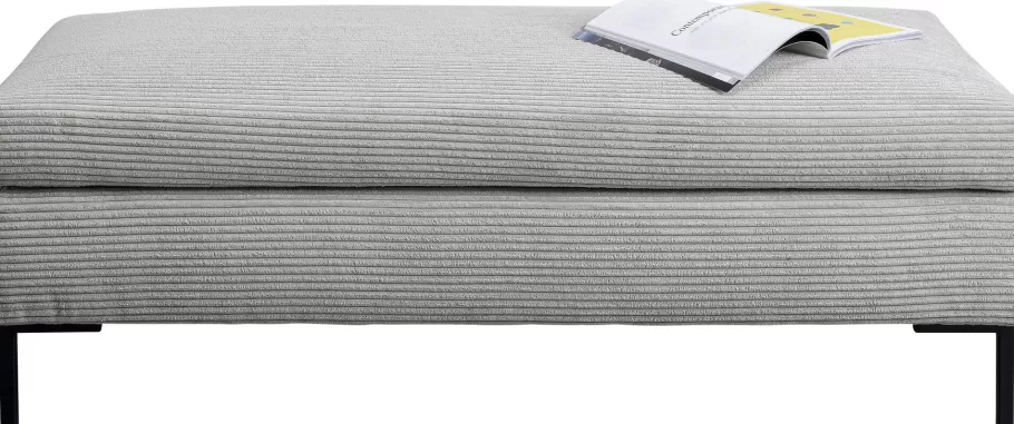 KARE Design Poefs & Krukken | Kasten<Hocker Gianni Cord Grey