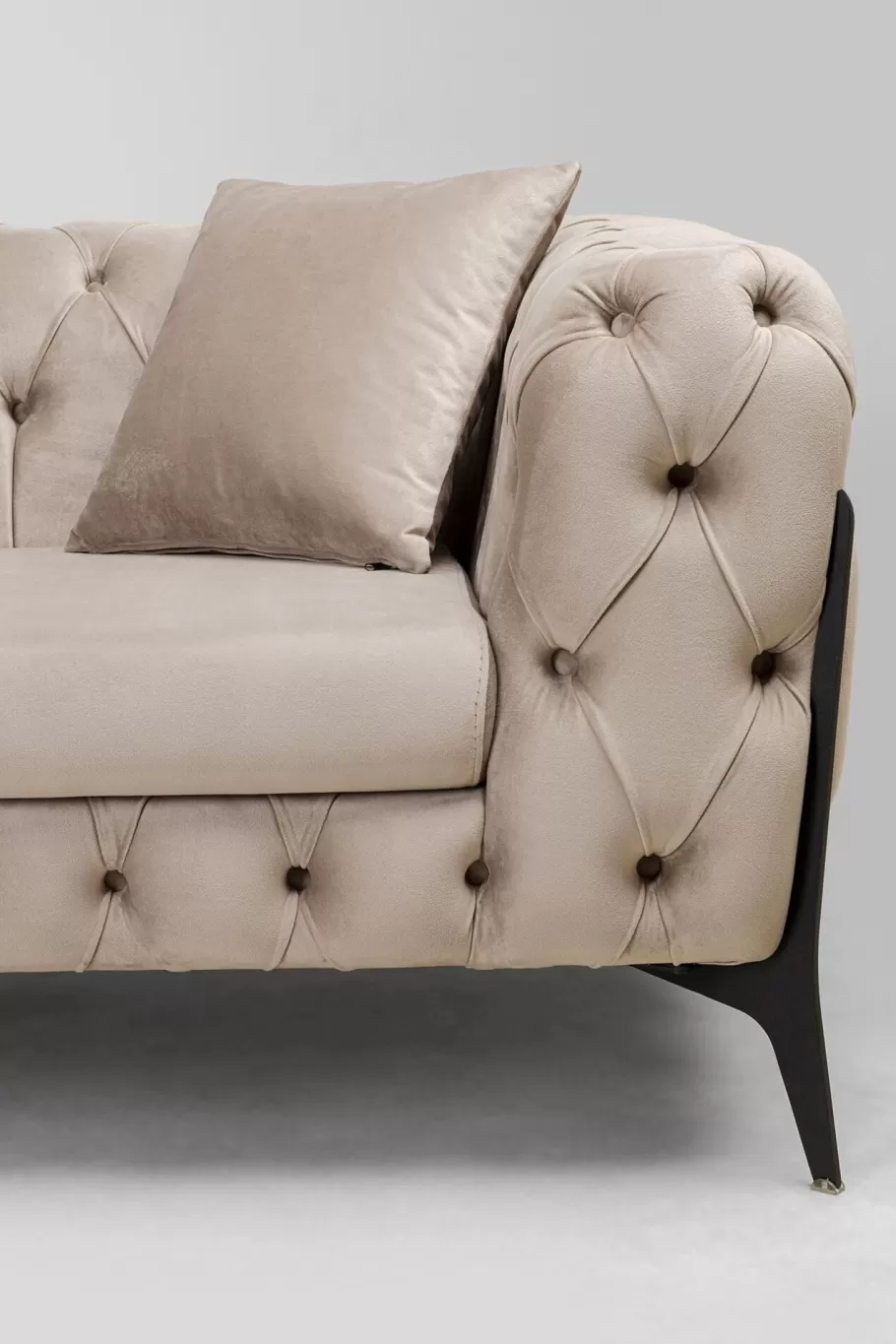 KARE Design Kasten | Banken<Hoekbank Bellissima Velvet Taupe Left