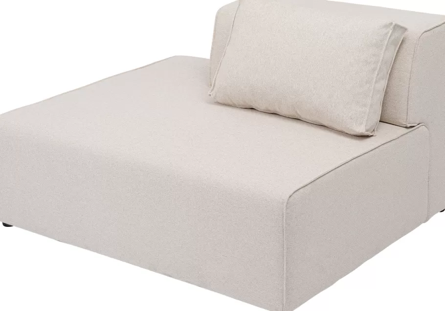 KARE Design Tuinmeubelen | Banken<Infinity Ottomane Semi Elements Cream Left 120cm