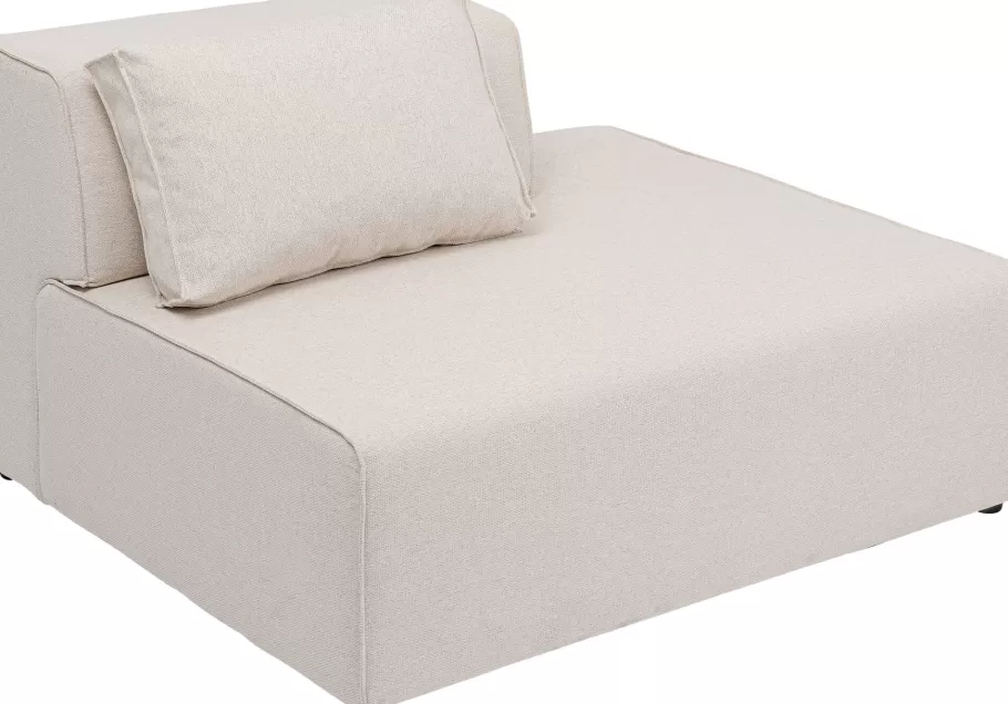 KARE Design Tuinmeubelen | Banken<Infinity Ottomane Semi Elements Cream Right 120cm