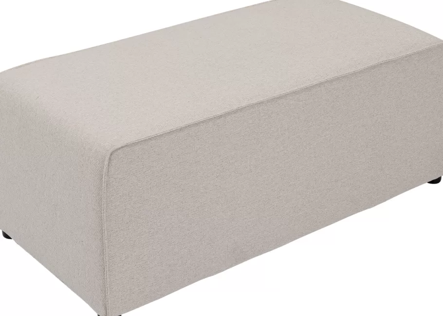 KARE Design Poefs & Krukken | Kasten<Infinity Pouff Elements Cream 50x100cm