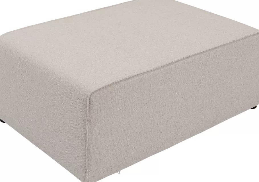 KARE Design Poefs & Krukken | Kasten<Infinity Pouff Elements Cream 68x100cm