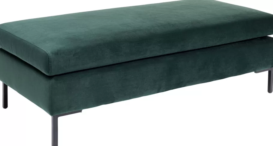 KARE Design Poefs & Krukken | Kasten<Kruk Gianni Velvet Dark Green