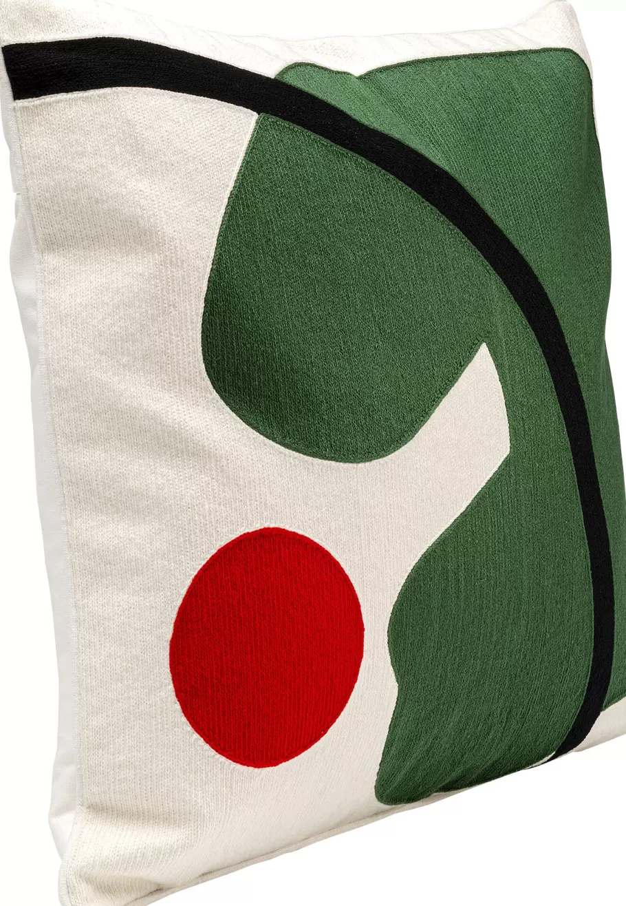 KARE Design Vloerkleden & Textiel | Kasten<Kussen Art Line Groen 50x50cm