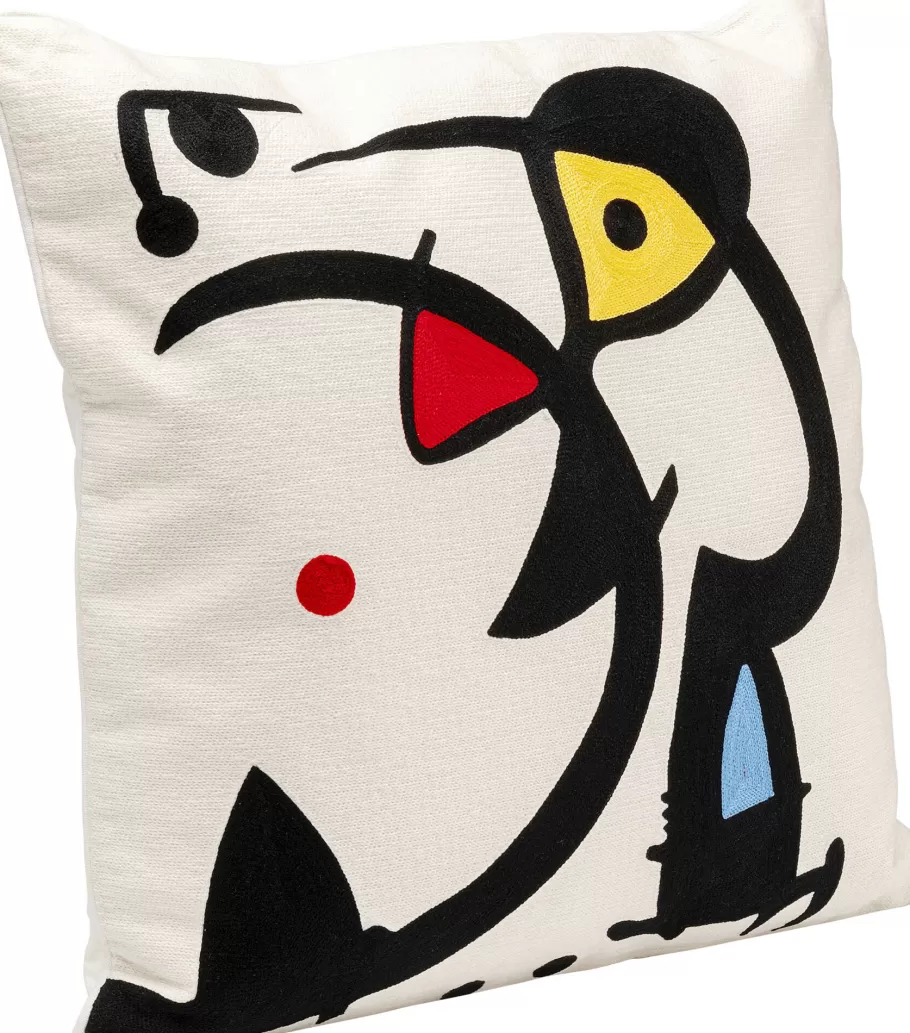 KARE Design Vloerkleden & Textiel | Kasten<Kussen Art Line Wit 50x50cm