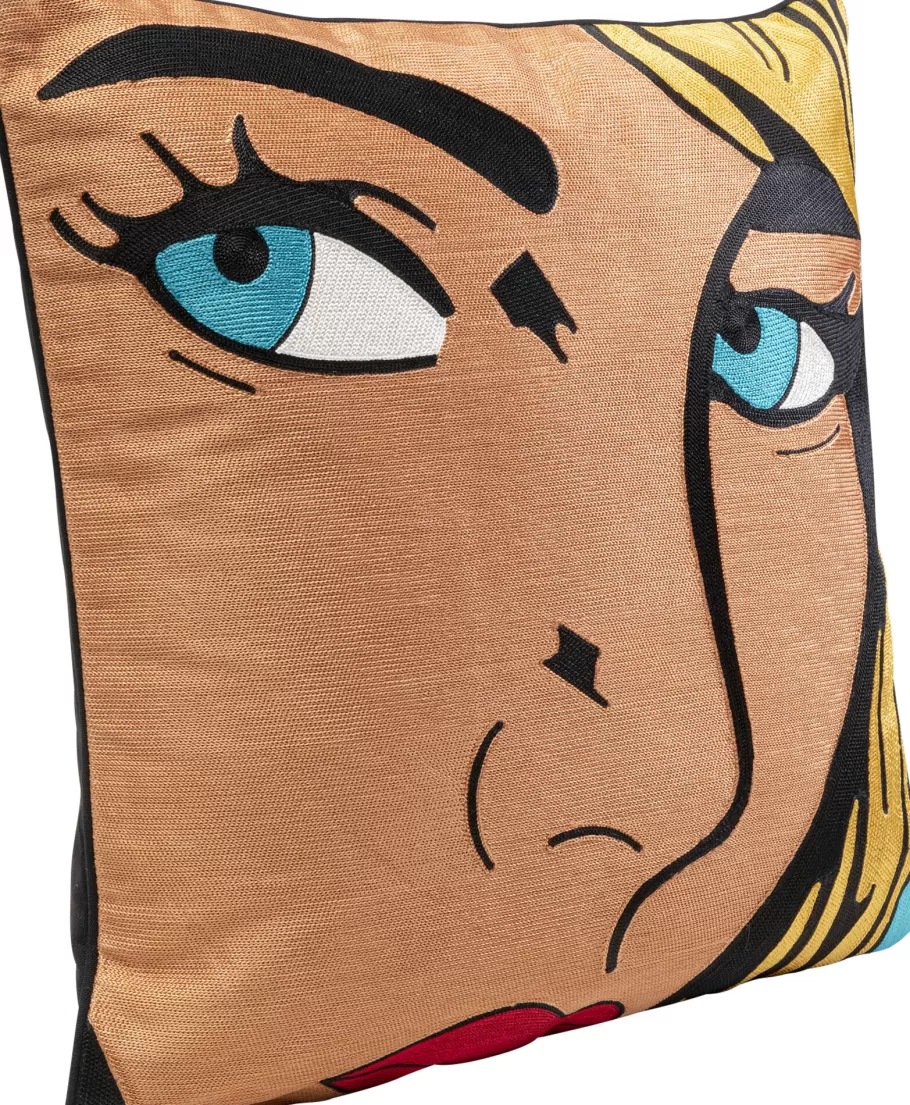 KARE Design Vloerkleden & Textiel | Tuinmeubelen<Kussen Comic Lady 50x50cm