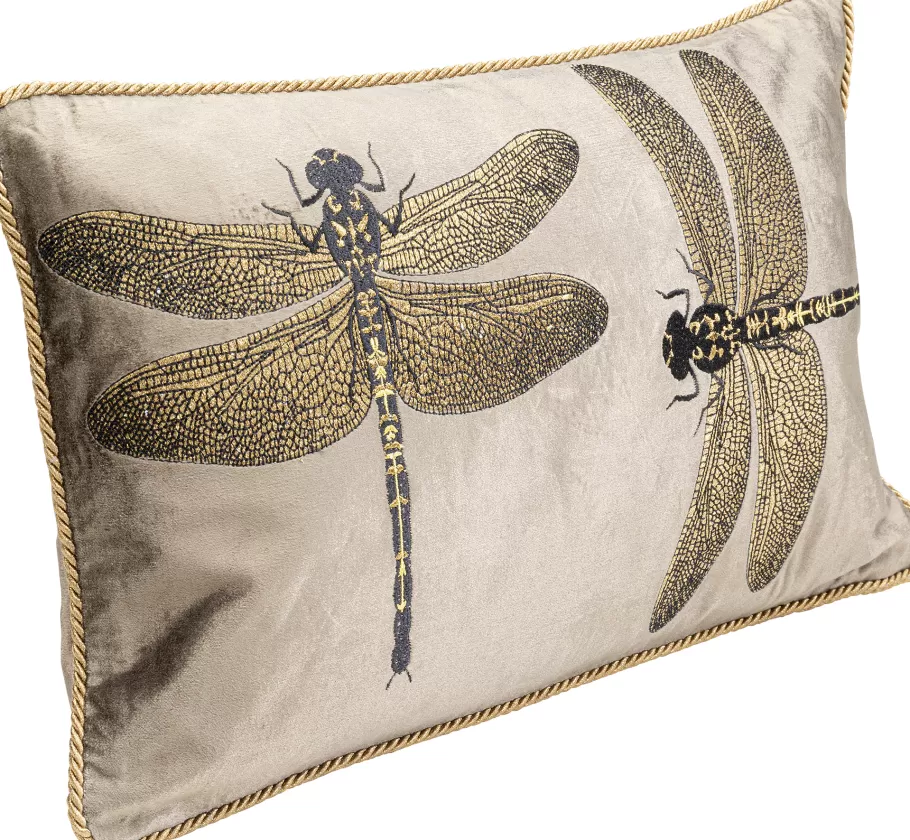 KARE Design Vloerkleden & Textiel | Kasten<Kussen Glitter Dragonfly Brown 50x30cm