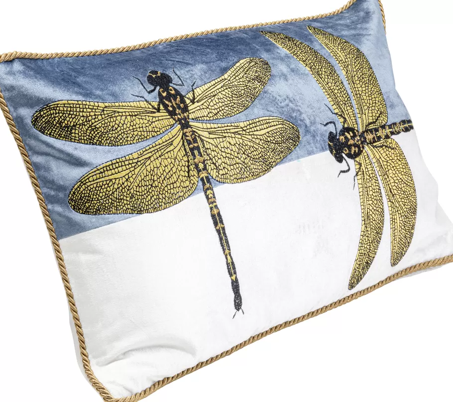 KARE Design Vloerkleden & Textiel | Kasten<Kussen Glitter Dragonfly White 50x30cm