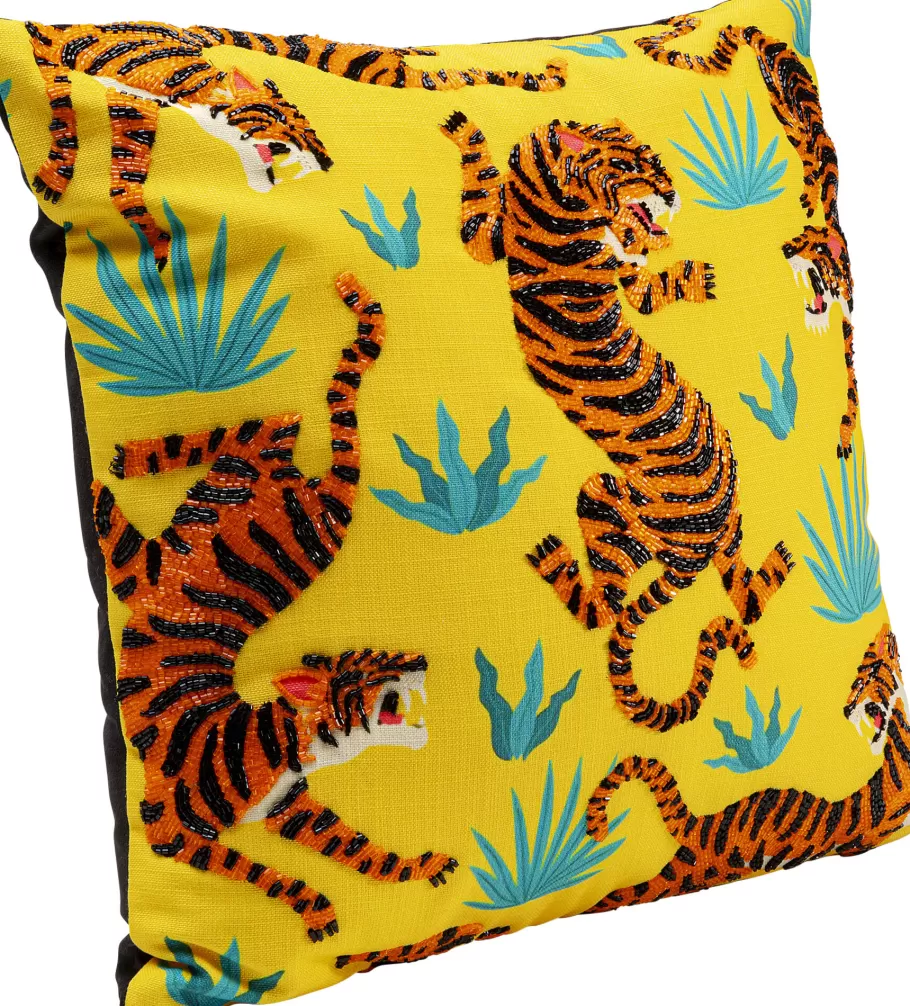 KARE Design Vloerkleden & Textiel | Kasten<Kussen Tiger Love Geel 45x45cm