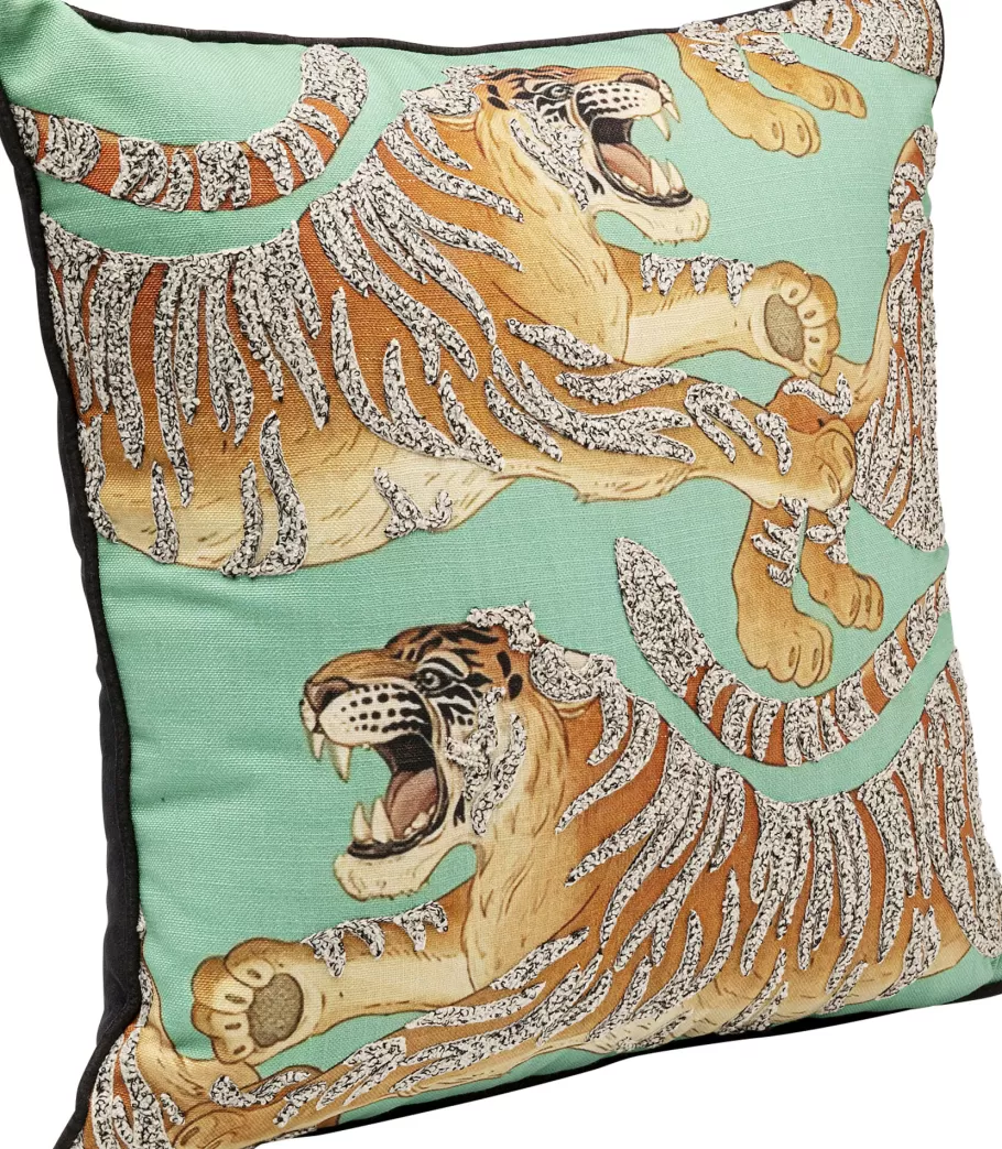 KARE Design Vloerkleden & Textiel | Kasten<Kussen Tiger Love Mint 45x45cm