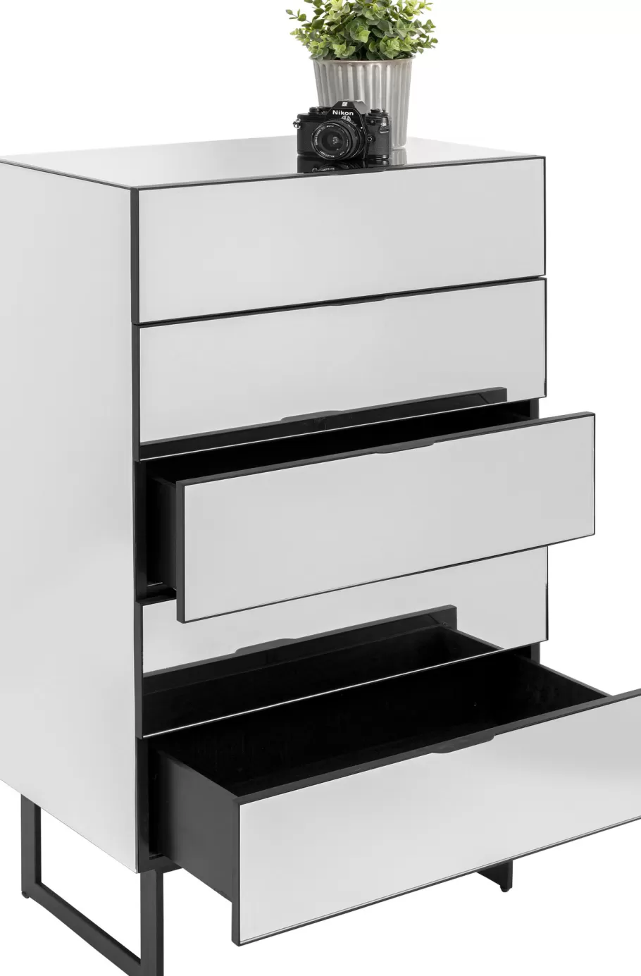 KARE Design Kasten | Lage Kasten & Dressoirs<Ladekast Soran 5 Drawers Black 65x114cm