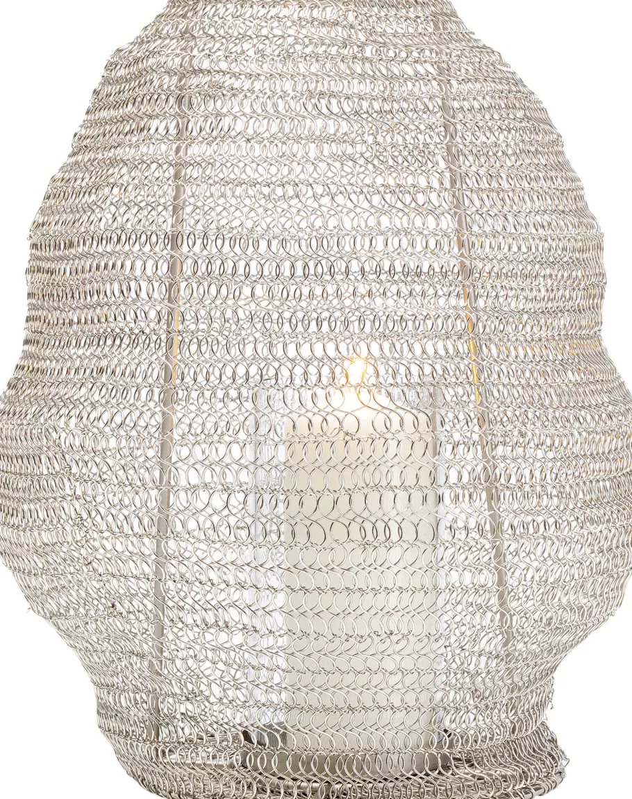 KARE Design Woondecoratie | Kasten<Lantaarn Mesh Silver Ø30cm