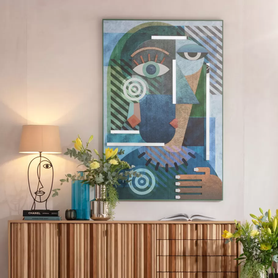 KARE Design Wanddecoratie | Tuinmeubelen<Object Picture Geometric Woman 100x150cm