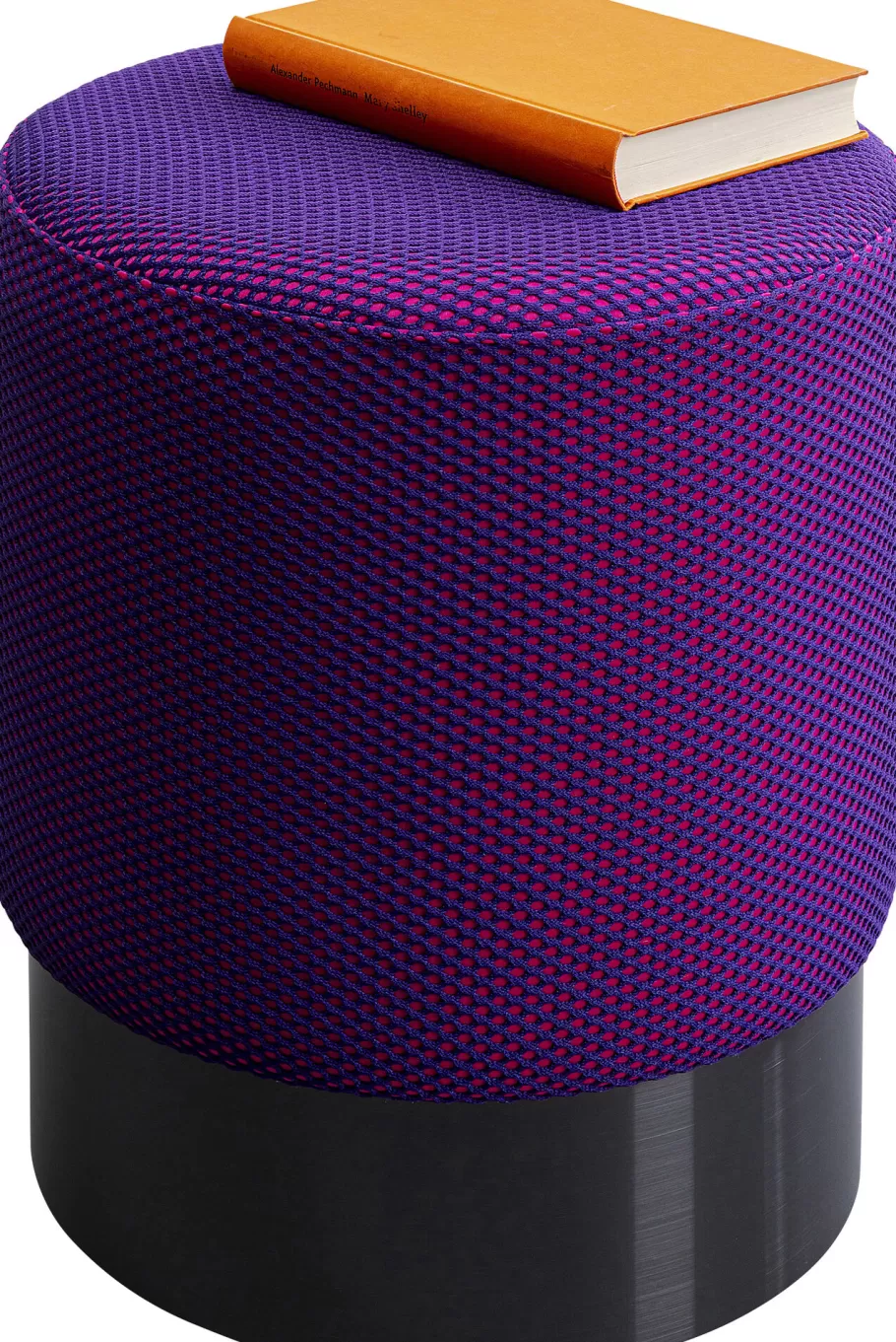 KARE Design Poefs & Krukken | Kasten<Poef Jody Purple Mesh Black