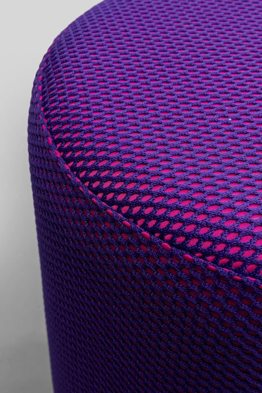 KARE Design Poefs & Krukken | Kasten<Poef Jody Purple Mesh Black