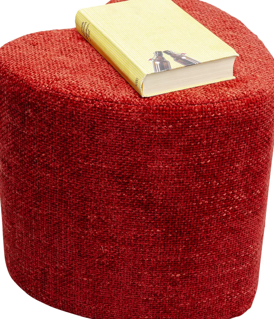 KARE Design Poefs & Krukken | Kasten<Poef Lovely Rood 36x34cm