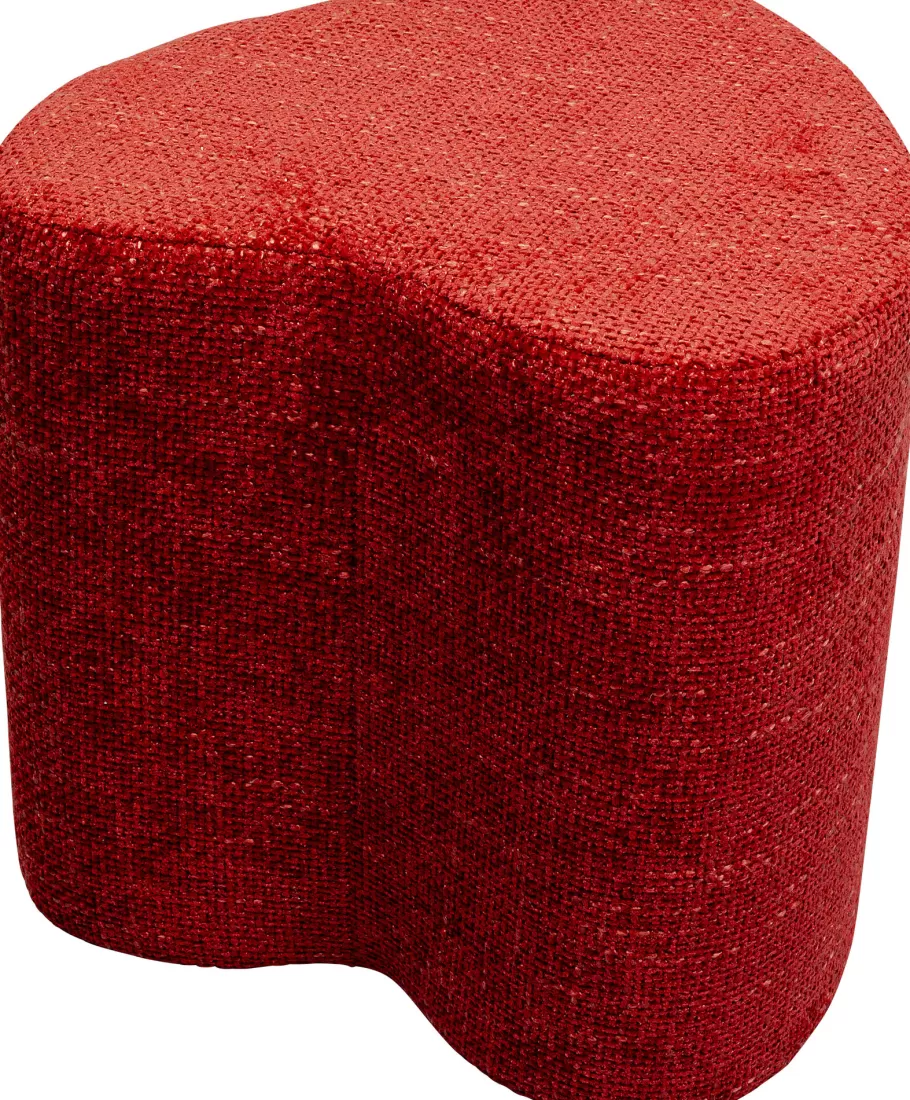 KARE Design Poefs & Krukken | Kasten<Poef Lovely Rood 36x34cm