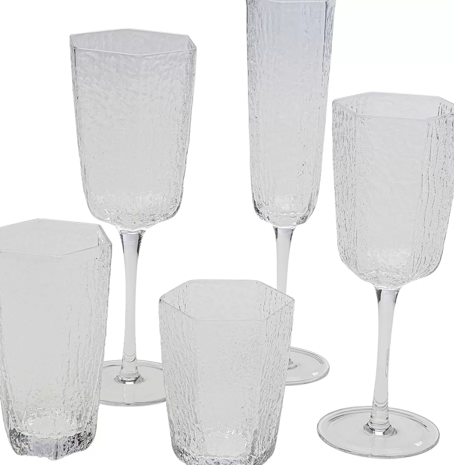 KARE Design Servies & Tafelaccessoires | Kasten<Rode Wijnglas Cascata Clear